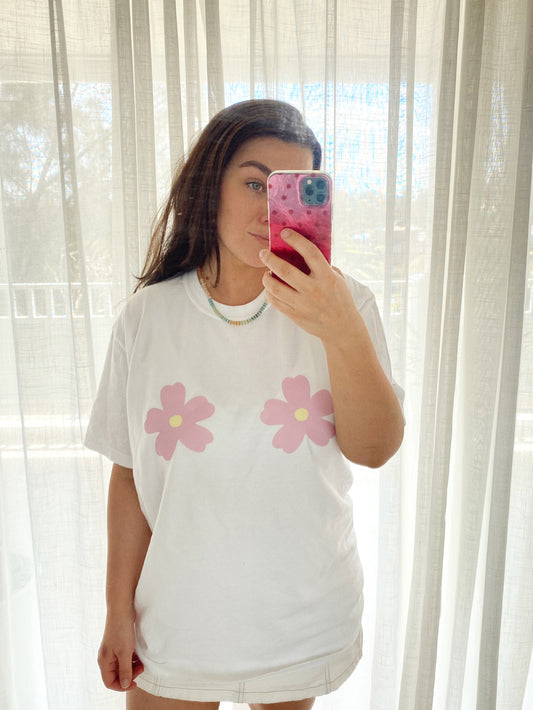 BLOSSOM TEE - CLOUD