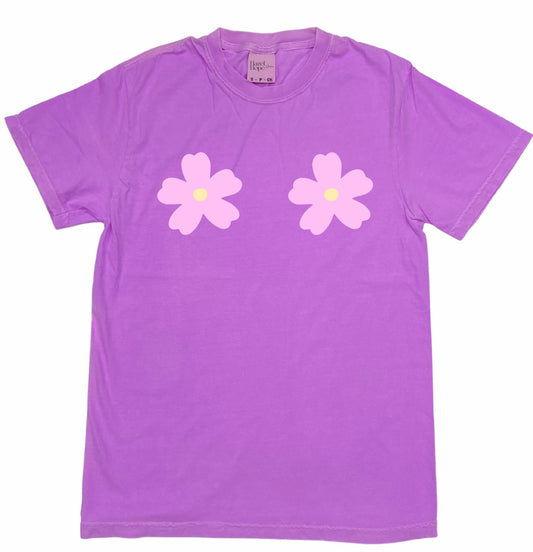 BLOSSOM TEE - NEON VIOLET